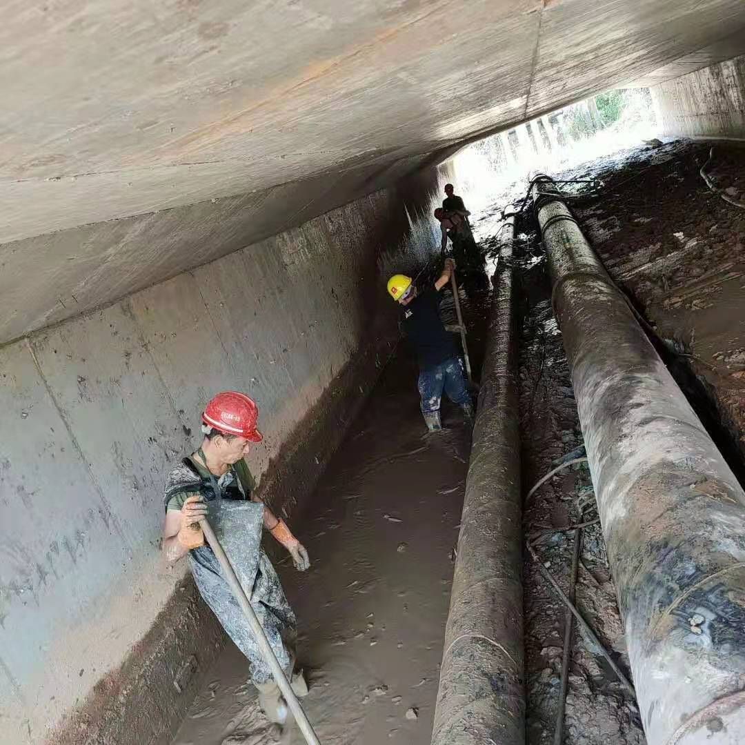 青松路街道工业管道清淤
